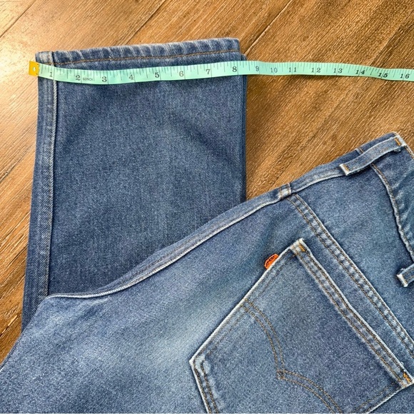 Vintage Levi's 917 Bootcut Jeans 34 x 33 Orange Tag Straight Blue - Picture 2 of 13